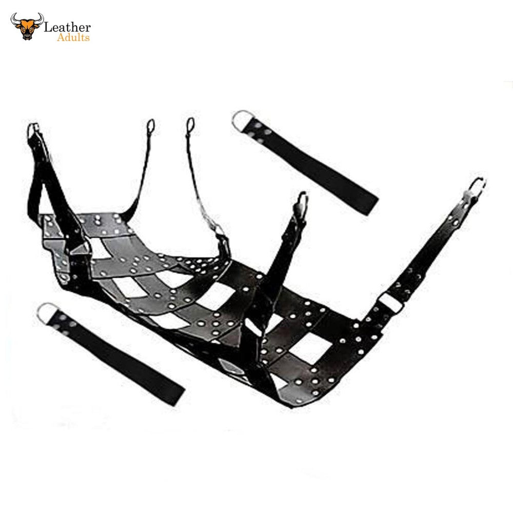 HEAVY DUTY LEATHER SEX SWING / SLING with STIRRUPS Frame or Ceiling mo –  Leather Adults