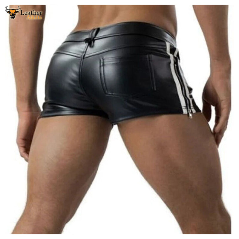 Mens Leather shorts Party Shorts Gay Style Shorts For Summer Wear